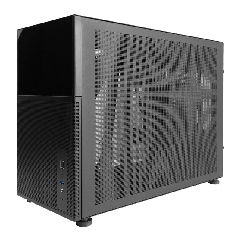 Carcasa 1stPlayer® MI6-EV, Micro-ATX, display 8 inches, 4 ventilatoare aRGB, negru - Img 11