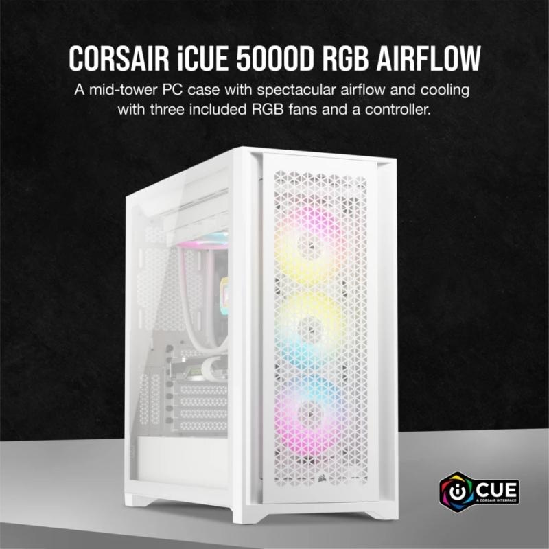 Carcasa Corsair iCUE 5000D RGB Airflow Mid Tower ALB - Img 4