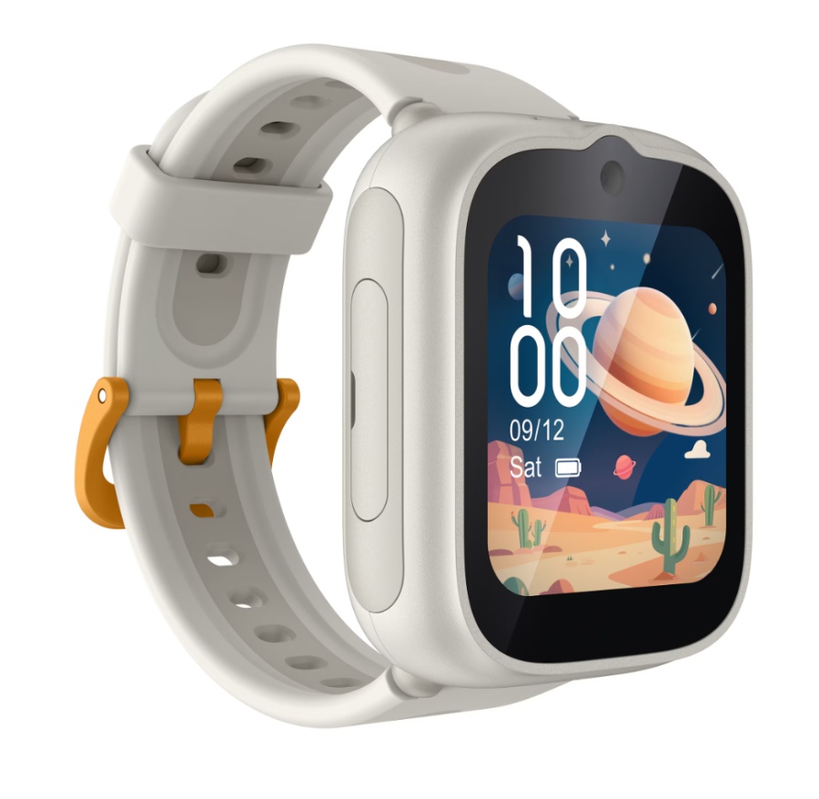 Ceas SmartWatch pentru copii TCL MOVETIME Kids Watch MT48, 1.68", 4G, GPS, IP68 2ATM, Camera 2MP, Lunar Cream - Img 4