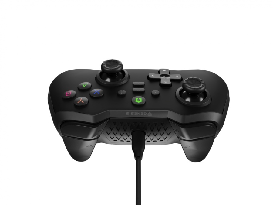 Controller cu fir Genesis Mangan 300, interfata USB, 19 butoane, negru - Img 3