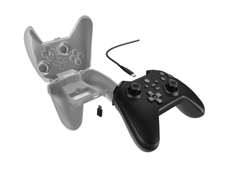 Controller cu fir Genesis Mangan 300, interfata USB, 19 butoane, negru - Img 13