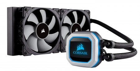 Cooler CPU Corsair Hydro Series™ H100i PRO RGB, Racire cu lichid, 240mm, compatibil Intel/AMD