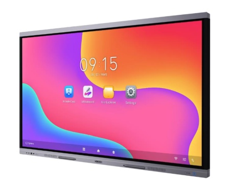 Display interactiv HORIZON A3A, 65", 4K UHD, 400nit, contrast 5000:1, Android 13, CPU A55*4, 8GB RAM, 64GB storage, Whiteboard, Browser web, interfață cu suport multilingvistic (36 de limbi, inclusiv: turcă, maghiară, germană și română), WiFi 6 2.4GHz &