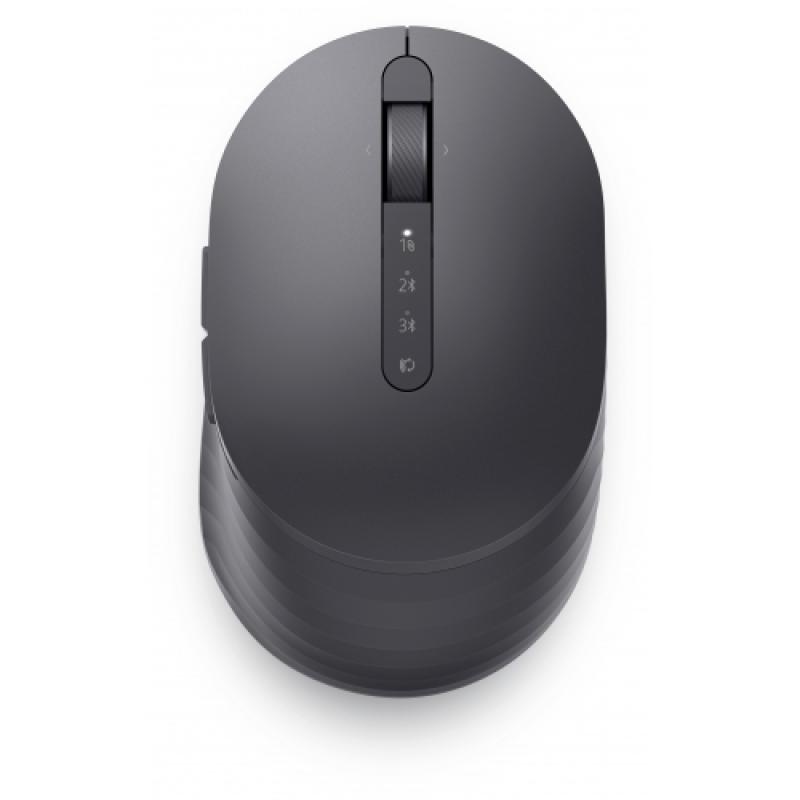 DL MOUSE MS7421W WIRELESS RECHARGE GBLK, Product Features: Programmable buttons, Connection mode button, Scroll wheel (programmable: left tilt, click, right tilt), Mode of pairing: RF 2.4GHz, Mode of pairing: Bluetooth 5.0, Optical sensor, Power switch, - Img 2