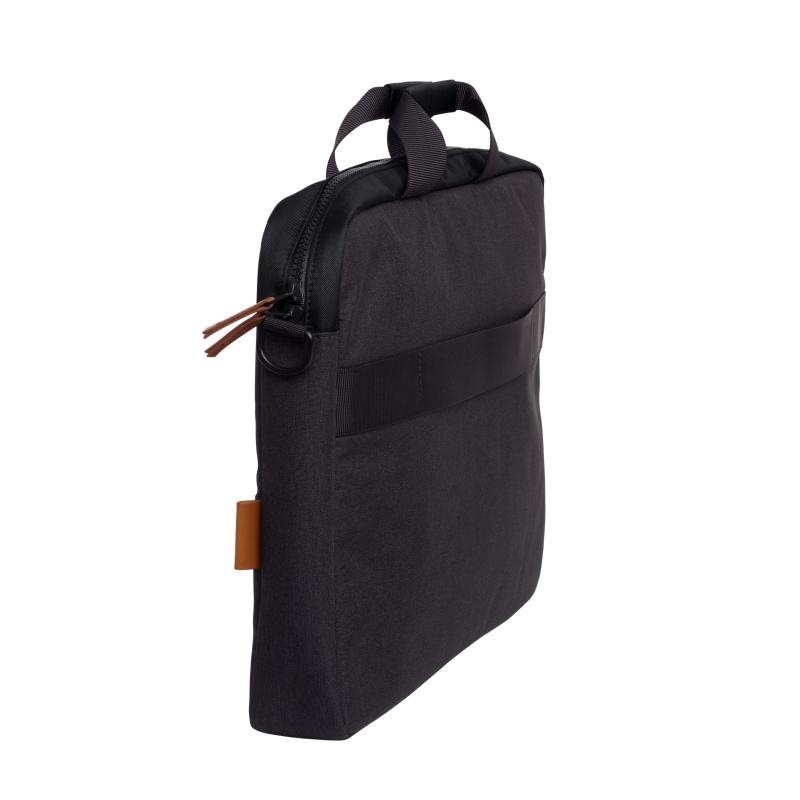 Geanta laptop Trust Lisboa, pentru laptopuri cu diagonala pana in 16",2 compartimente, material POM, RPET Polyester, RPET, volum 2.1 L, negru - Img 7
