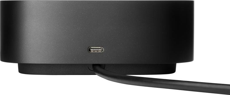 HP Essential Dock G5 Porturi: 1x USB-C power out 15W/ 4x USB-A 3.0/ 1x audio jack/2x DisplayPort 1.4/ 1x RJ-45/ 1xHDMI 2.0. Dimensiuni: 122 x 122 x 45 mm. Greutate: 0.68Kg. - Img 12