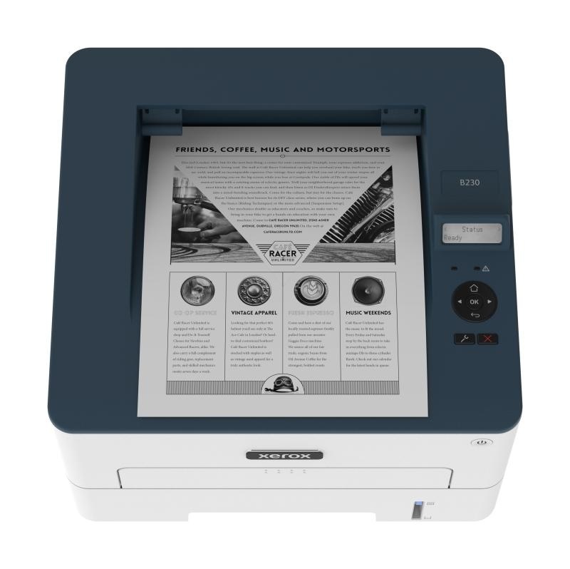 Imprimanta laser mono Xerox B230V_DNI, Dimensiune A4, Viteza 34 ppm mono, Rezolutie 600 x 600 dpi, calitate culoare de 2400, Procesor 1 GHz Dual Core, Memorie 256 MB, Limbaje imprimate PCL® 5/6, PostScript® 3, PCLm, Interfata USB 2.0 de mare viteză, - Img 5