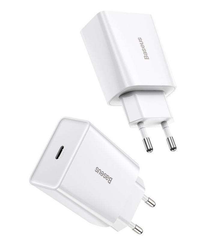 Incarcator retea Baseus Speed Mini, Quick Charge 20W, 1 x USB Type-C 5V/3.0A, alb - Img 10