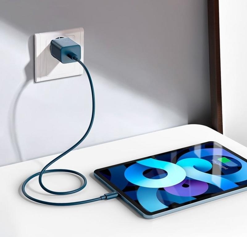 Incarcator retea Baseus Super Si, Quick Charge 20W, 1 x USB Type-C 5V/3A, albastru - Img 8