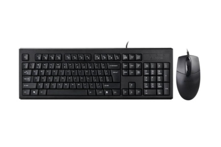 Kit tastatura + mouse A4tech KRS-8372, cu fir, negru - Img 4