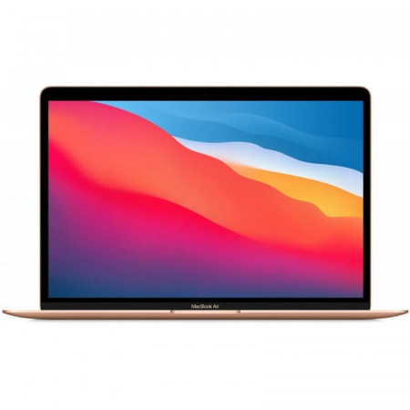 Laptop Apple 13.3'' MacBook Air 13, WQXGA (2560 x 1600), Apple M1 chip (8-core CPU, GPU 7-core), 8GB, 256GB SSD, macOS, ROM keyboard, Gold
