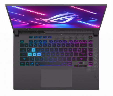 Laptop Gaming ASUS ROG Strix G15, G513RM-HQ114, 15.6-inch, QHD (2560 x 1440) 16:9, 9 6900HX Mobile Processor (8-core/16-thread, 20MB cache, up to 4.9 GHz max boost), NVIDIA GeForce RTX 3060 Laptop GPU, 165Hz, 8GB DDR5-4800 SO-DIMM *2, 512GB M.2 NVMe PCIe