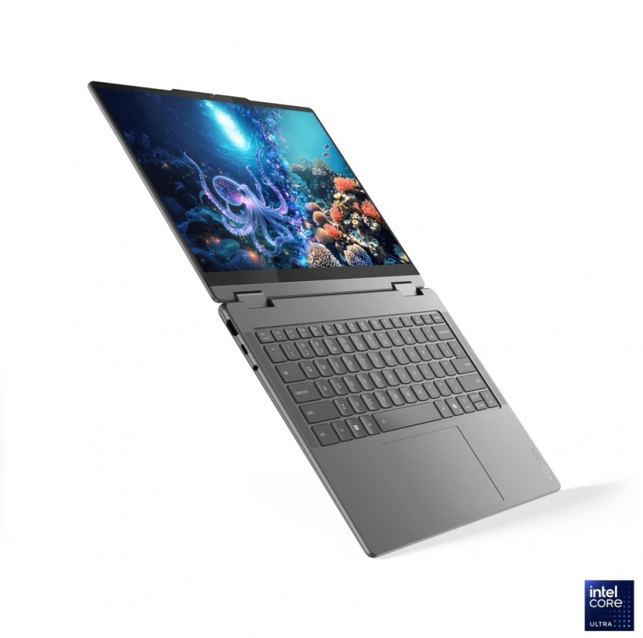 Laptop Lenovo Yoga 7 2-in-1 14ILL10, 14" 2.8K WQXGA+ (2880x1800) OLED 1100nits (peak) / 500nits (typical) Glossy / Anti-fingerprint, 100% DCI-P3, 120Hz, Dolby Vision®, TÜV Low Blue Light, DisplayHDR™ True Black 1000, Glass, Touch, Intel® Core Ultra 7 - Img 6