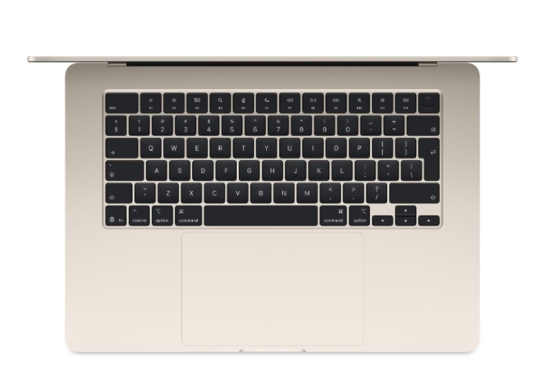MacBook Air 15.3" Retina/Apple M4 (CPU 10-core, GPU 10-core, Neural Engine16-core)/16GB/1TB - Starlight - INT KB (2025) (Cto from MW1J3RO/A) - Img 3