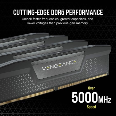 Memorie RAM CORSAIR VENGEANCE 32GB (2x16) DDR5, 6000MHz, CL38, 1.35V, XMP 3.0, negru, Kit of 2 - Img 8