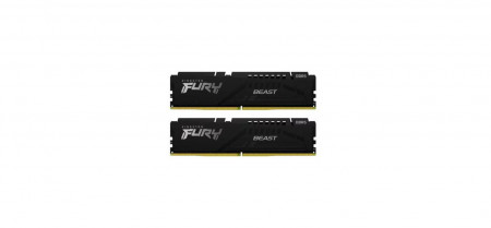 Memorie RAM Kingston, DIMM, DDR5, 64GB, 6000MHz, CL36, 1.35V, FURY Beast, Kit of 2