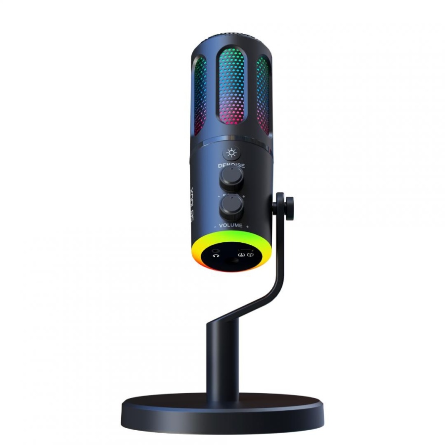 Microfon Gaming de birou Serioux SU8, condenser, unidirectional, frecventa raspuns 20-20KHz, sensibilitate maxima -11DBFS la 80 dB SPL, rata de esantionare 48KHz, rata de biti 16/24bit, raport semnal zgomot 75dB, interfata 3.5mm si USB-C, putere intrare - Img 2