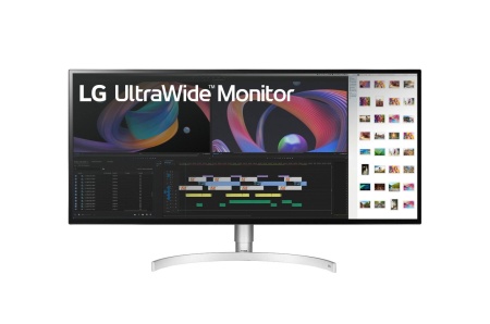 Monitor 34" LG 34WK95UP-W, Nano IPS, 5 ms, 21:9, 5K 5120*2160, 450 cd/mp,1200:1, 178/178, 2*HDMI, DP, USB typeC, headphone out, 3 *USB,Thunderbolt, HDR 600, Key lock, screen split, speakers 2*5W, VESA100*100, cabluri DP+ Thunderbolt+ USB incluse in