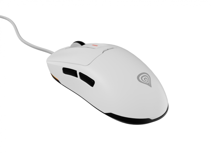 Mouse gaming cu fir Gensesis Krypton 660, interfata USB, 12000 DPI, 6 butoane, iluminare RGB, alb - Img 4