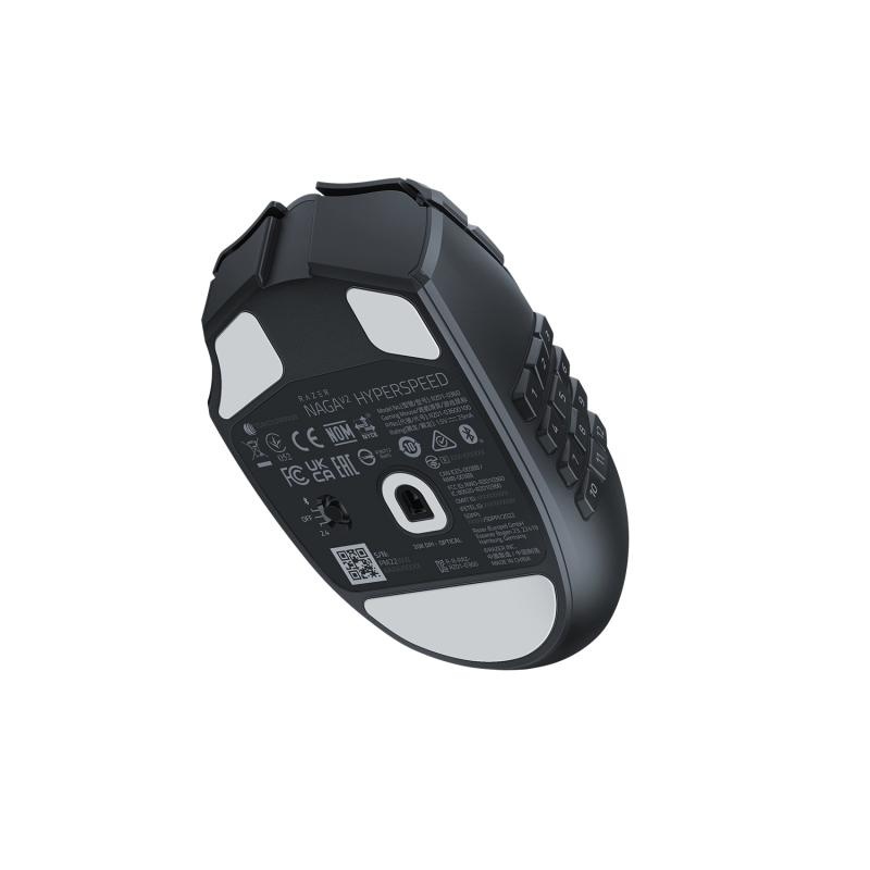 Mouse Razer Naga V2 HyperSpeed Connectivity Razer HyperSpeed Wireless (2.4GHz) Bluetooth Battery Life Up to 250 hours (on HyperSpeed Wireless) Up to 400 hours (on Bluetooth) RGB Lighting None Sensor Focus Pro 30K Optical Sensor - Img 10