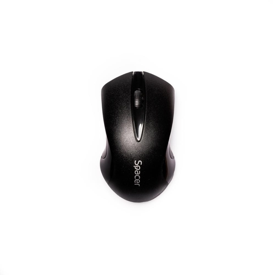 Mouse spacer SPMO-W12, wireless, 1000DPI, 3 butoane, functie auto sleep, negru - Img 2