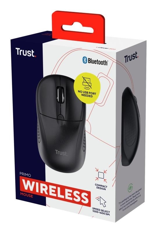 Mouse Trust cu Bluetooth, ambidextru, 3 butoane (neprogramabile), DPI ajustabil (max. 1600), functioneaza cu 2 baterii AAA (incluse in pachet), negru - Img 12