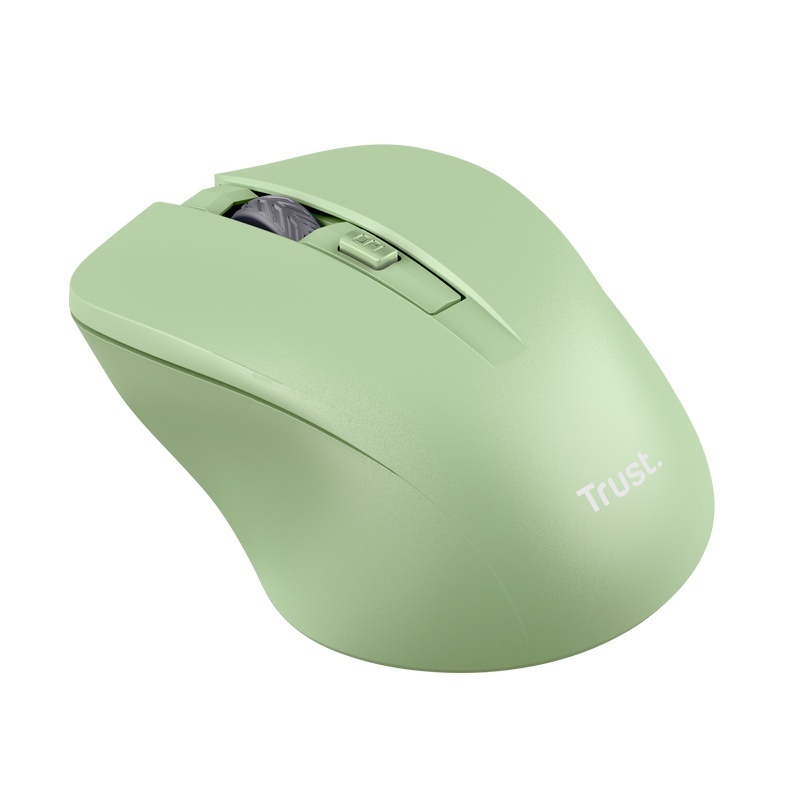 Mouse Trust Mydo Wireless, rezolutie 1800 DPI, 4 butoane, durata de viata baterie 6 luni, verde - Img 3