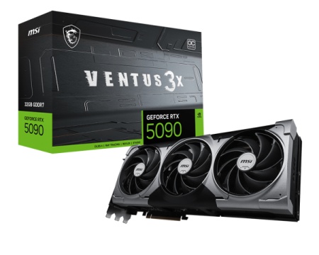 Placa Video MSI GEFORCE RTX 5090 TI VETUS 3X OC 32GB GDDR7 512 bit, PCIE 5.0