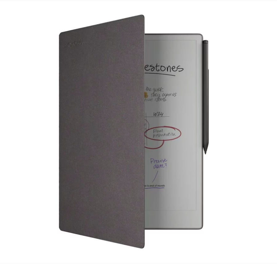 ReMarkable Paper Pro Tablet- Marker Plus Black + Book Folio Mosaic Weave Basalt - Img 2