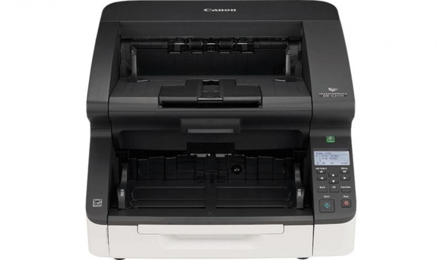 Scanner Canon DR-G2110, dimensiune A3, tip sheetfed, viteza scanare: 110ppm alb-negru si color, duplex, omitere pagini goale, rezolutie optica 600dpi, rezolutie hardware 600x600dpi, ADF 500 coli, senzor CIS, software: Driver ISIS, driver TWAIN (32/64 de - Img 2