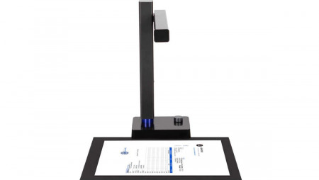Scanner CZUR Shine 500 Pro, rezolutie 2592 x 1944 pixeli, 5MP, 210dpi, senzor HD CMOS, dimensiune maxima document A4, focalizare fixa, output JPG, PDF, Word, Excel, Tiff, functie OCR: 180+ limbi, USB 2.0, cu pedala de actionare, negru