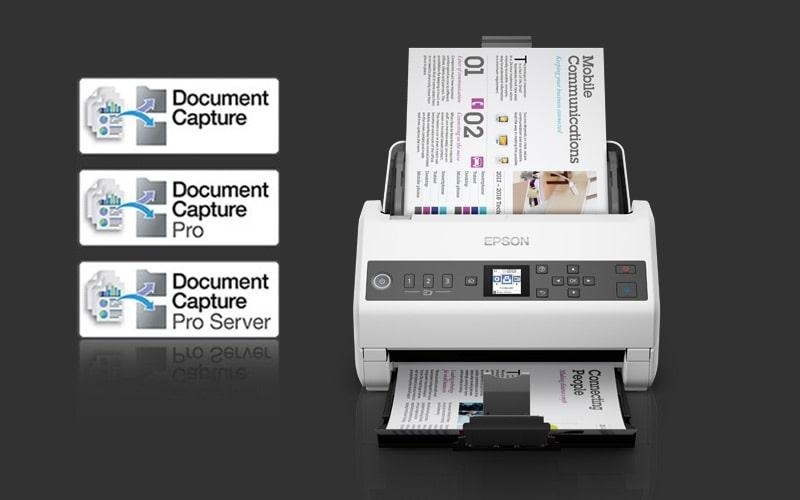 Scanner Epson DS-730N, dimensiune A4, tip sheetfed, viteza scanare: 40 ppm alb-negru si color, rezolutie optica 1200dpi, ADF Single Pass 100 pagini, duplex, Scan to Email, Scan to FTP, Scan to Web folders, Scan to Network folders, software: Epson Device - Img 10