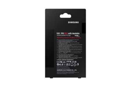 SSD Samsung, 990 PRO with Heatsink, 2TB, PCIe Gen 4.0 x4, NVMe 2.0 - Img 11