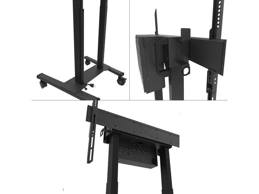 Stand mobil motorizat Neomounts by Newstar, 37"-100", 110 kg, VESA 800x600, negru - Img 3