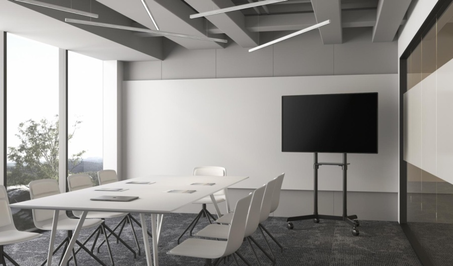 Stand TV mobil Serioux TV11-46TW, parti metalice: Cadru principal vertical, Brațele de prindere VESA, Placa de montaj TV, baza, fixarea se face cu ajutorul accesoriile incluse; dimensiuni: 920x702x1595mm, compatibilitate dimensiune ecran: 37"-70", - Img 13