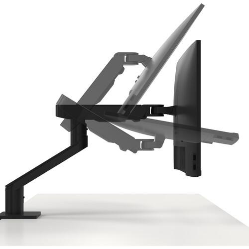 Suport Monitor de Birou, Dell 482-BBDJ, 19" - 38", VESA 100x100, suporta pana la 10kg, negru - Img 2