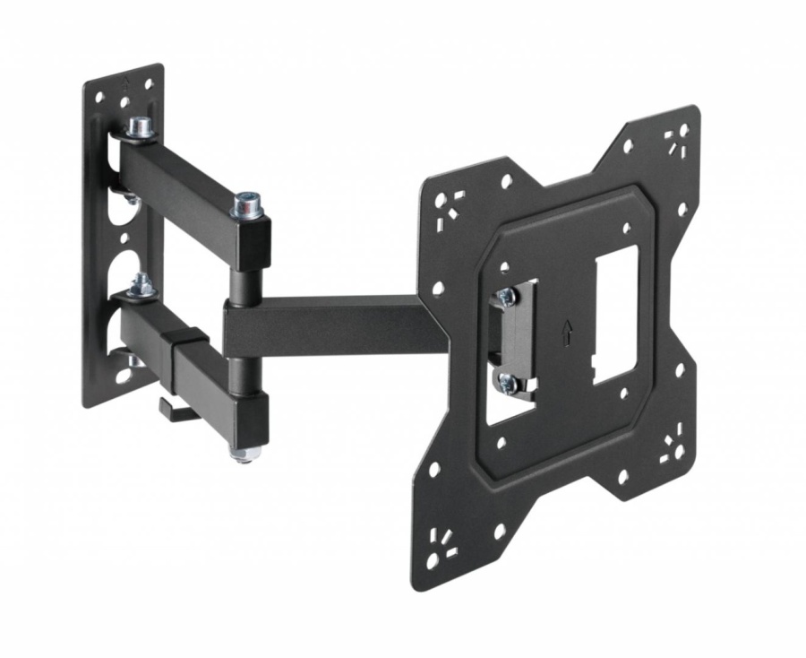 Suport TV Serioux LCD/LED, TV68-223, compatibilitate dimensiune ecran 23"-43", material otel, VESA:100x100, 100x200, 200x100, 200x200, greutate maximă suportata: 30 kg, profil: 56~378mm, inclinare: ＋3°～-10°, pivotare: +90°~-90°, management cabluri, negru - Img 2