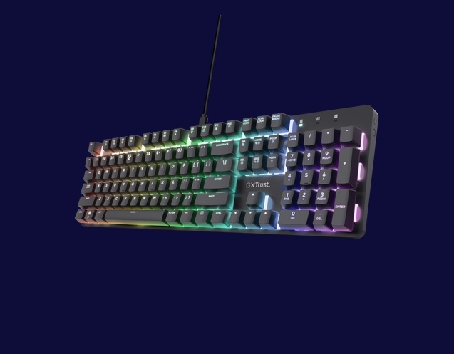 Tastatura mecanica Trust GXT 871 Zora, USB 2.0. nr taste 104, negru - Img 3