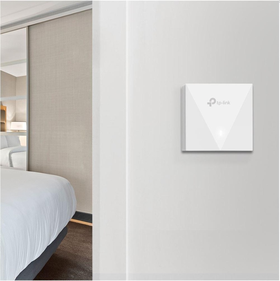 TP-Link Wireless Access Point EAP650-WALL, AX3000 Wireless Dual Band Indoor, 1× 10/100/1000 Mbps Ethernet Port, 1× 10/100/1000 Mbps Ethernet Port, Alimentator: 802.3af/at PoE, 2X antene interne, 5 GHz: Up to 2402 Mbps, 2.4 GHz: Up to 574 Mbps. - Img 5