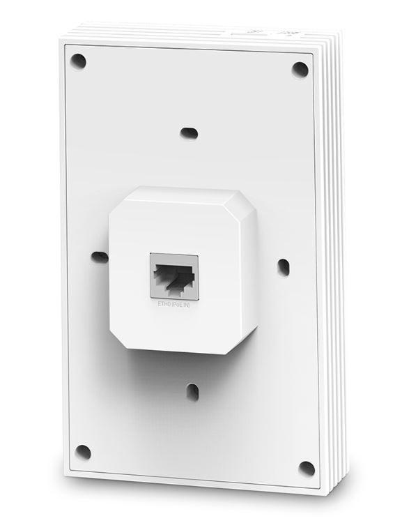 TP-Link Wireless Access Point EAP655-WALL, AX3000 Wireless Dual Band Indoor, 802.3af/at PoE, viteza transfer: 5 GHz 2402 Mbps, 2.4 GHz 574 Mbps, Interfata: Uplink: 1× 10/100/1000, Downlink: 3× 10/100/1000, dimensiuni: 143 × 86 × 42.6 mm. - Img 3