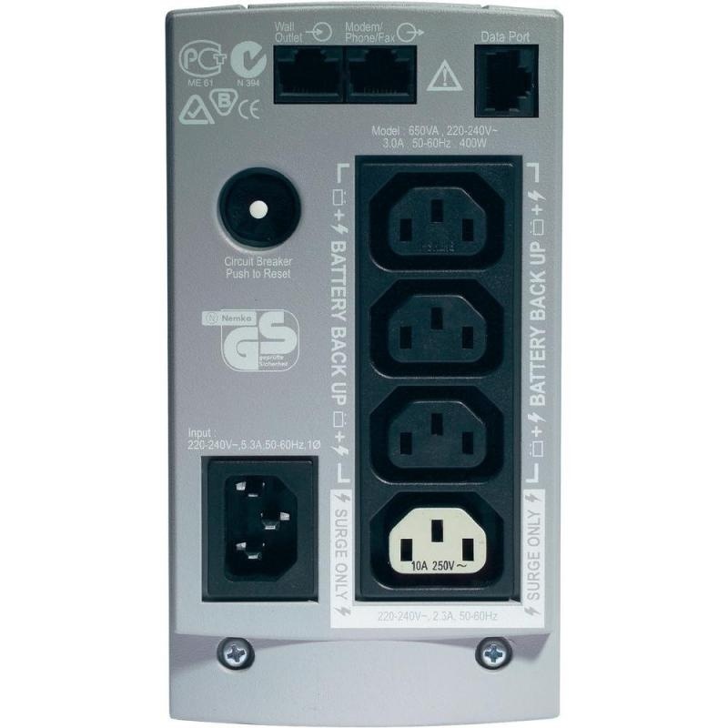 UPS APC Back-UPS CS stand-by 650VA / 400W 4 conectori C13, baterieRBC17, optional extindere garantie cu 1/3 ani (WBEXTWAR1YR-SP-01/W BEXTWAR3YR-SP-01) - Img 2