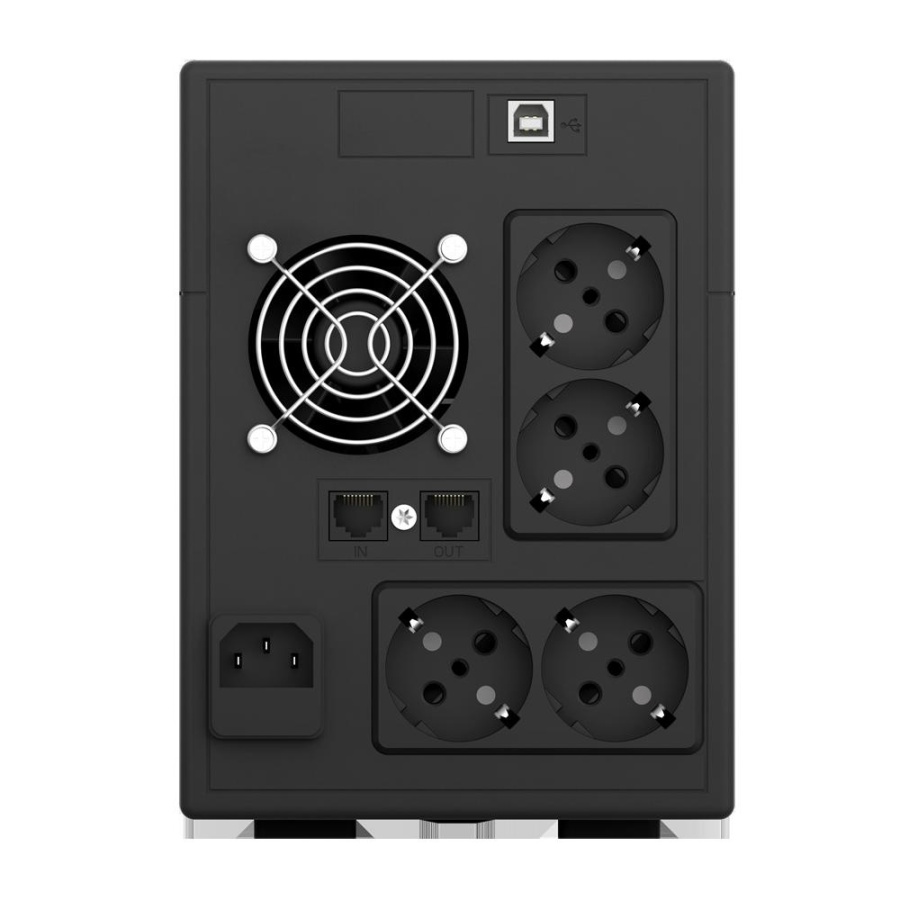 UPS nJoy Cadu 2000, 2000VA/1200W, Afisaj LCD cu ecran tactil, 4 x prize Schuko - Img 2