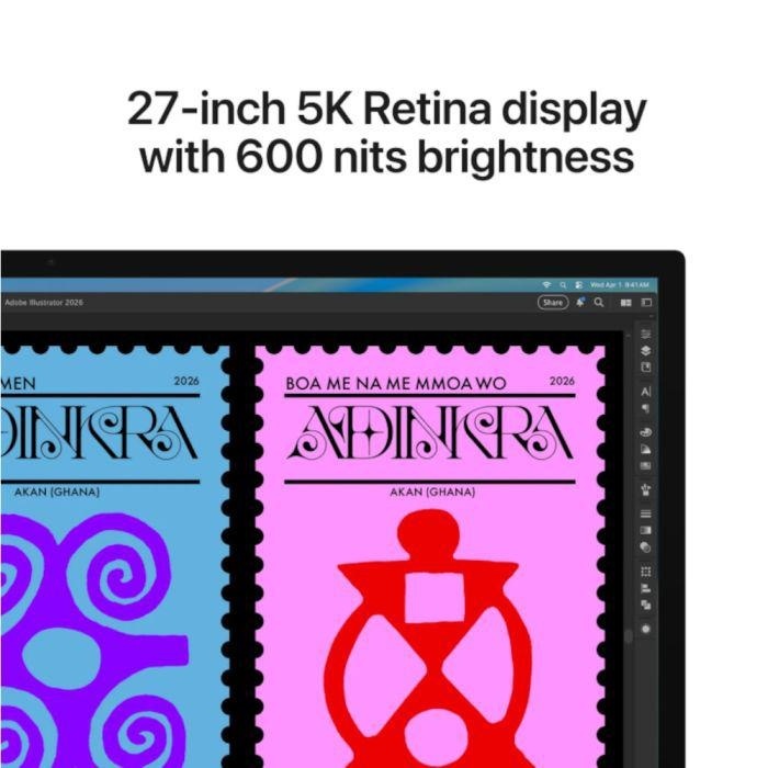 Apple Studio Display - 27" Retina 5K - Nano-Texture Glass with VESA Mount Adapter (Stand not included) - Img 5