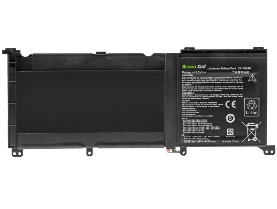 Baterie compatibila Green Cell pentru laptop Asus N501JW N501VW G501JW G501VW, Asus ZenBook PRO UX501JW UX501VW, model Asus C41N1416 - Img 2