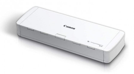 Canon imageFORMULA R10, Sheetfed Scanner A4, Senzor CMOS CIS cu 1 linie, Sursa de lumina LED RGB, Rezolutie optica 600 dpi, Viteza de scanare: Alb-negru: 12 ppm Color:9 ppm, Capacitate alimentator 20 coli, Software de scanare integrat CaptureOnTouch Lite