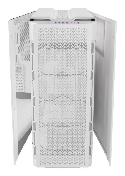 Carcasa CORSAIR 9000D AIRFLOW Super Full Tower RGB ALB, Tempered Glass, Sloturi Expansiune 8 orizontale sau 4 verticale+ verticale pentru placa de baza secundara, Drive Bays: 5x3.5&quot; 6x2.5&quot;, Ventilatoare Suportate: 18 (spate: 2x120mm sau 1x140mm, fata: - Img 8