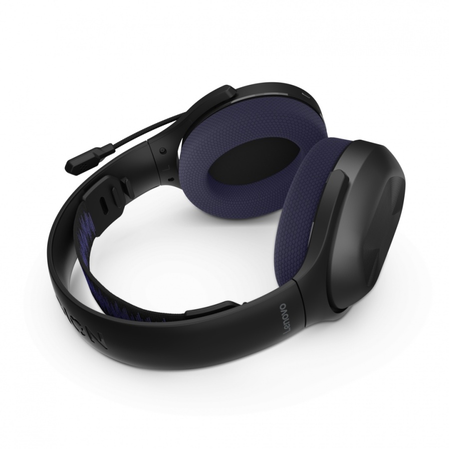 Casti de gaming wireless Lenovo Legion H410, Conectivitate: Bluetooth &amp; 2.4GHz, Distanța de funcționare wireless: până la 12 metri, Capacitatea bateriei: 500mAh, Timp de încărcare a bateriei: < 3 ore, Accesoriu inclus: Dongle USB-A to Type-C Cable, Cable - Img 8