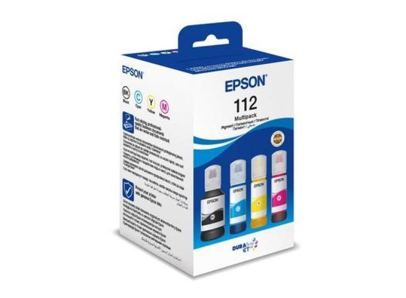 EPSON 112 EcoTank 4-colour Multipack, continut: 1 x 125 ml Black, 1 x 70 ml Cyan, 1 x 70 ml Magenta, 1 x 70 ml Yellow, Epson EcoTank LL11160, L15150, L15160, EcoTank Pro L15180, Epson ITS L6550, L6570. - Img 4