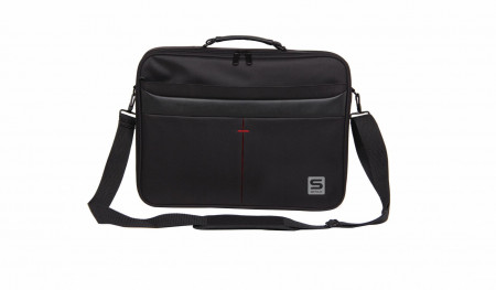Geanta notebook Serioux, SRX-8444, dimensiuni 40 x 30 x 6 cm, compartiment laptop: max 15.6", bretea spate pentru prindere troller, curea de umar ajustabila, material poliester