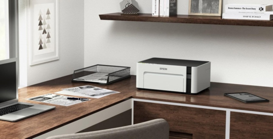 Imprimanta inkjet mono CISS Epson M1120, dimensiune A4, viteza max 32ppm, rezolutie printer 1440x720dpi, alimentare hartie 150 coli, volum maxim printare : 15000pagini/luna, interfata: USB 2.0, Wireless, consumabile: Ecotank MX1xx negru XL (6k/pag.), - Img 4
